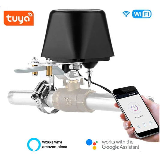 Smart WiFi Gas Shut Valve | Wireless Gas Shutoff Valve in Tuya WiFi & Zigbee Version