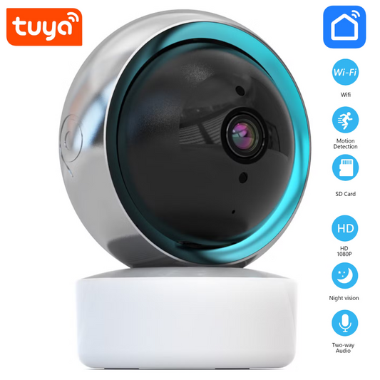 Tuya 2MP Wireless Smart WiFi Camera | 360° Rotation | Mobile Tracking