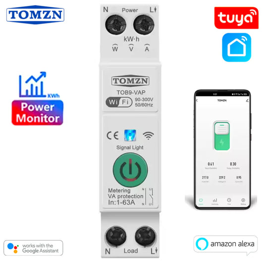Tomzn 63A Tuya WiFi MCB Smart WIFi Breaker